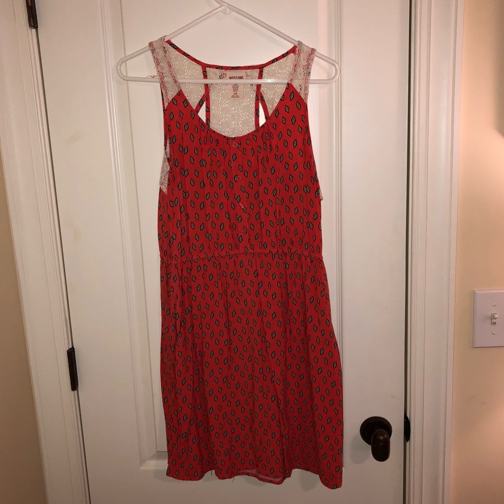 Orange summer dress